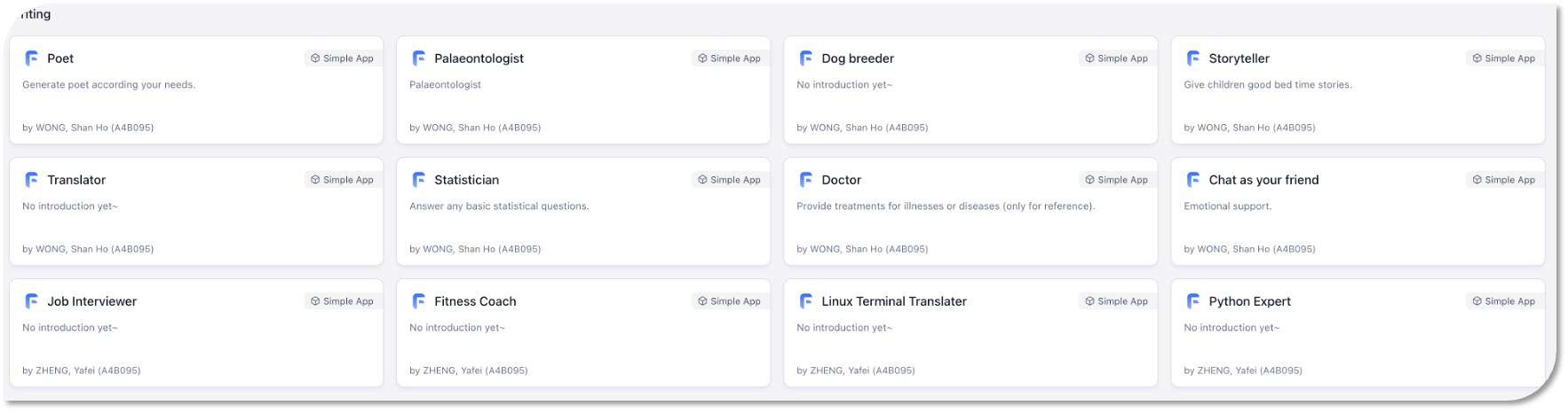 agent charcterisation